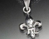 Sterling Silver Fleur de Lis Stud Earrings: NOLA Jewelry