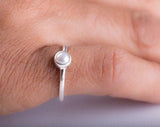 Pearl Earrings, handmade jewelry, real freshwater pearls, set in Sterling silver, June birthstone, white stud earring, Mothers Day Gift