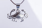 Silver Crab Necklace,  Cancer Zodiac sign, nautical gift