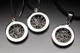Handmade silver necklace earrings set, jewelry gift with meaning
