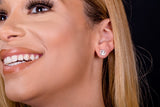 Gye Nyame Sterling Silver Stud Earrings: Adinkra Symbol Jewelry