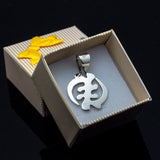 Dangle Earrings, Gye Nyame symbol(Except God I Fear None) Handmade Adinkra jewelry Sterling silver Earrings