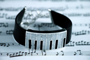 Gift for Pianist, Piano key bracelet