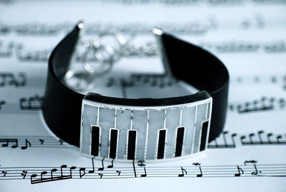 Gift for Pianist, Piano key bracelet