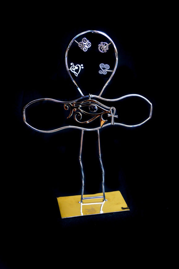 Music Metaphysical Sculpture Mobile/tabletop Art Sterling silver Adinkra Egyptian Creators Master plan