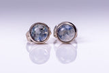 Turquoise Stud Earrings: Handmade Sterling Silver, December Birthstone