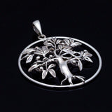 Sterling Silver Tree of Life Pendant: Infinity Symbol Fruit