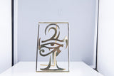 Wall Metal Art, Egyptian, Ankh, Kemetic, Eye of Horus, Table top art, Metaphysical, Divine Feminine energy, Art collectibles