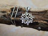 Gift for Music lover, Silver Heart Jewelry set