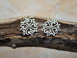 Gift for Music lover, Silver Heart Jewelry set