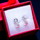 Infinity stud earrings