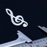 Treble clef Necklace, Music gift. Sterling silver pendant, music note jewelry