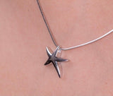 Starfish jewelry set, ocean inspired necklace and earrings, gift to bring intuition, growth, this celestial being represents Divine Love