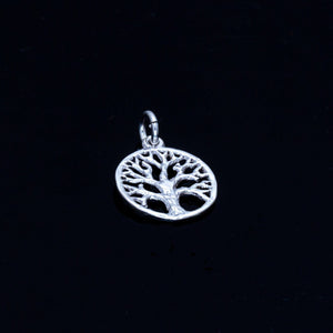 Tree of Life charm, sterling silver pendant, Hanukkah gift