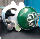 Statement Bracelet, Special Jade gift for her, adinkra symbol, jewelry gift for him