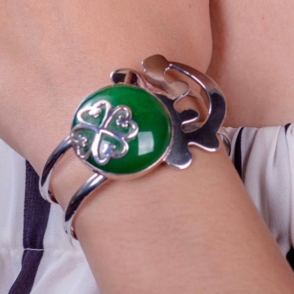 Statement Bracelet, Special Jade gift for her, adinkra symbol, jewelry gift for him