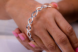 Infinity bracelet, symbol for love, simplicity, and balance,  jewelry representing eternal life, math, physics present, spiritual bangle
