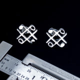Unique Music stud earrings, sterling silver, graduation gift, hashtag symbol, breast cancer survivor, and the beat goes on,