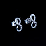 Infinity stud earrings
