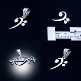 Bass Clef Charm: Dainty Music Jewelry, Jazz Bass Gift