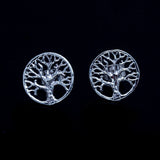 Tree of Life stud earrings, Hanukkah earrings