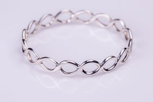 Infinity bracelet, symbol for love, simplicity, and balance,  jewelry representing eternal life, math, physics present, spiritual bangle