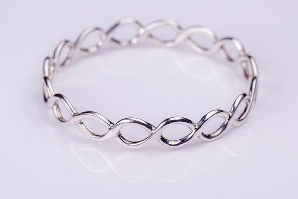Infinity bracelet, symbol for love, simplicity, and balance,  jewelry representing eternal life, math, physics present, spiritual bangle