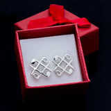 Unique Music earrings, stud, tick tack toe, jewelry for rebirth, Chester Allen, graduation gift, hashtag symbol, breast cancer survivor