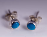Handmade Garnet Sterling Silver Stud Earrings: January Birthstone