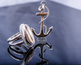 Anchor necklace, sterling silver necklace,