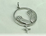Women’s gift, International Womens Day, choose to challenge, Healing Pendant, reiki, healthcare jewelry, women's necklace female empowerment