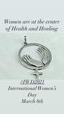 Women’s gift, International Womens Day, choose to challenge, Healing Pendant, reiki, healthcare jewelry, women's necklace female empowerment
