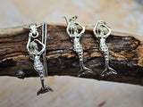 Sterling Silver Female Empowerment Pendant: Healing Hands Necklace