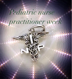 Nurse practitioner pendant, caduceus with an NP, sterling silver medical emblem, graduation present for nursing student