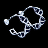 Sterling Silver DNA Choker: Science Jewelry Gift