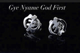 Gye Nyame post earrings God First earring, adinkra symbol, handmade curved high polished Africa Cultural jewelry, afrocentric