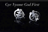 Handmade Gye Nyame Post Earrings: Adinkra Symbol, Afrocentric Jewelry