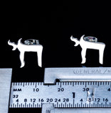 Sterling Silver Chai Stud Earrings: Jewish Symbol of Life Gift, Hanukkah present