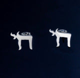 Sterling Silver Chai Stud Earrings: Jewish Symbol of Life Gift, Hanukkah present