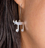 Sterling Silver Chai Necklace and Earrings: Judaica Jewelry Set