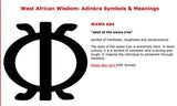 Silver Adinkra Wawa Aba Drop Earrings: Akan Symbol of Strength