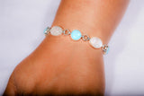 Sterling Silver Pearl Bracelet: Freshwater Link Bridal Jewelry