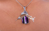 Ocean lovers gift, lady anglers gift, Marlin Necklace, Marine biologist gift, Chesapeake, Del Mar Va jewelry, Chester Allen original