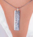 Bible verse necklace, Hebrew 6:19, hope anchors the Soul. Christian message gift.
