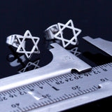 Shana tova, Star of David stud earrings, Hanukkah earrings