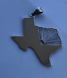 Texas Necklace, Silver Texas state pendant