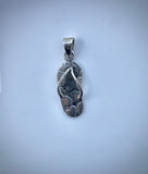 Flip Flop necklace, silver