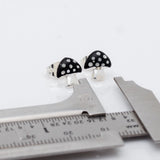 Mushroom stud earrings, Spring gift for her