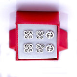 3 pair stud earring set,  Adinkra symbol gift set, Mothers Day gift