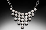Sterling Silver Freshwater Pearl Earrings: Bezel Set Dangle